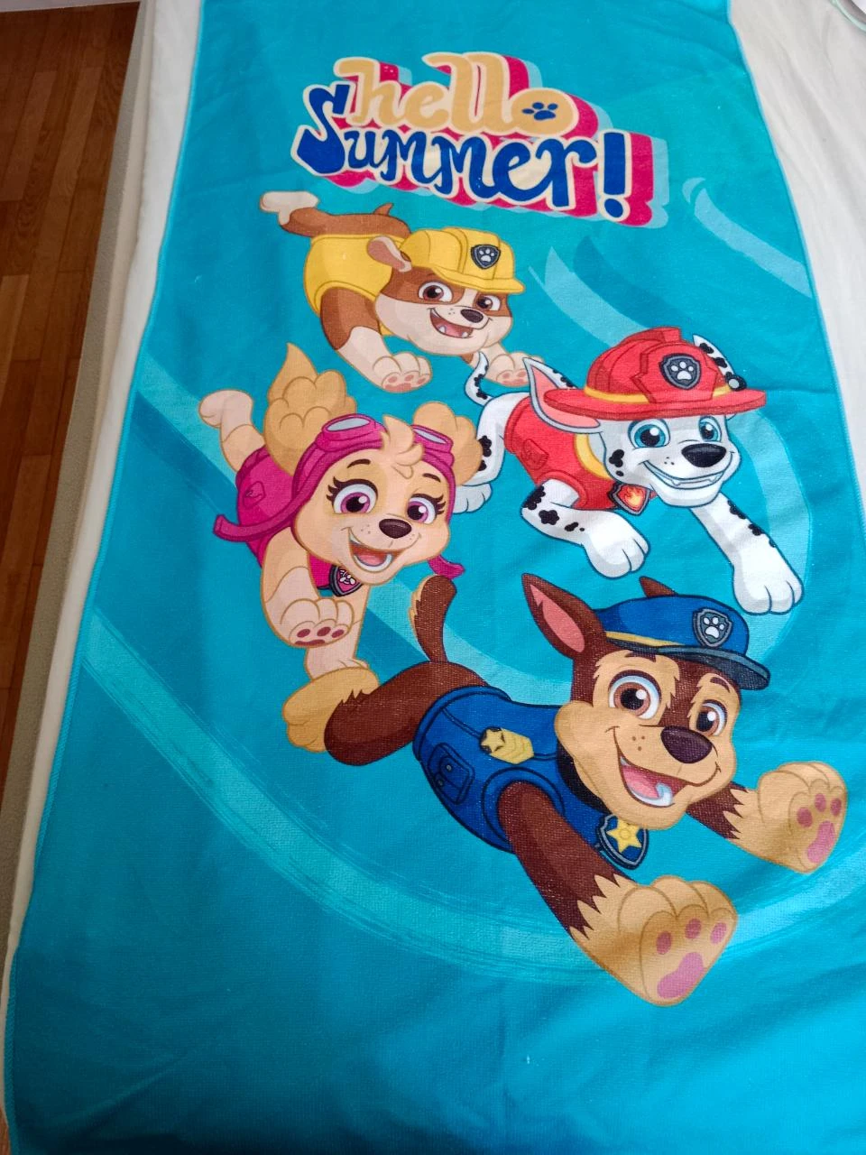 drap de bain Pat patrouille 60 x 115 cm